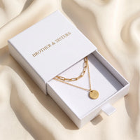 Thumbnail for Kette mit plättchen — in der Geschenkbox, Gold | SKU: le-tendance-g
