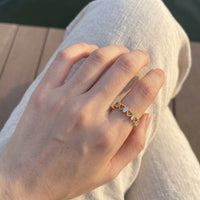 Thumbnail for Ring verstellbar — getragen, echte Größe, Gold | SKU: lescoeurs