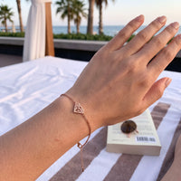 Thumbnail for Armband minimalistisch — getragen, echte Größe, Roségold | SKU: 11662607-rose-gold