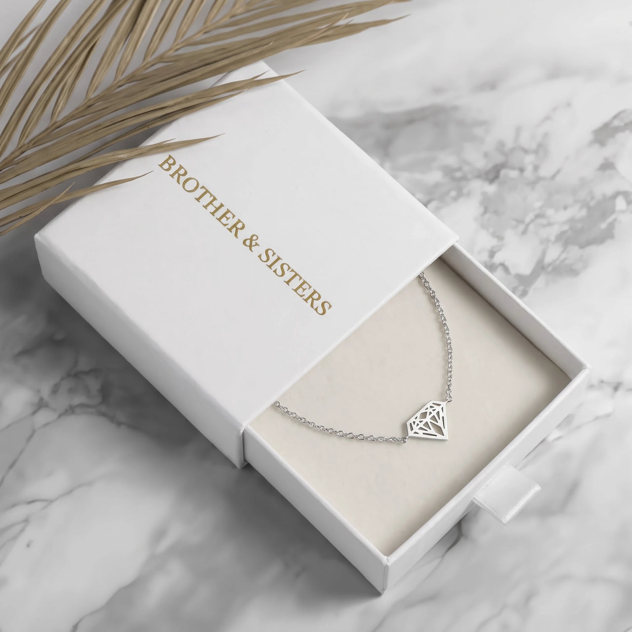 Zartes armband — in der Geschenkbox, Silber | SKU: 11662607-white-gold