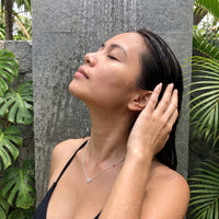 Thumbnail for Kette mit anhänger damen — unter der Dusche getragen, wasserfest, Silber | SKU: 12791388-white-gold