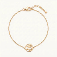 Thumbnail for Armband weltkarte — Produktfoto auf weißem Hintergrund, Gold | SKU: 22665062-gold