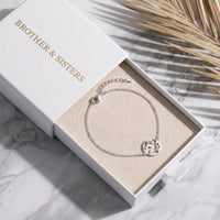 Thumbnail for Weltkugel armband — in der Geschenkbox, Silber | SKU: 22665062-white-gold