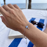Thumbnail for Palmen armband — getragen, echte Größe, Silber | SKU: 7819407-silver-plated