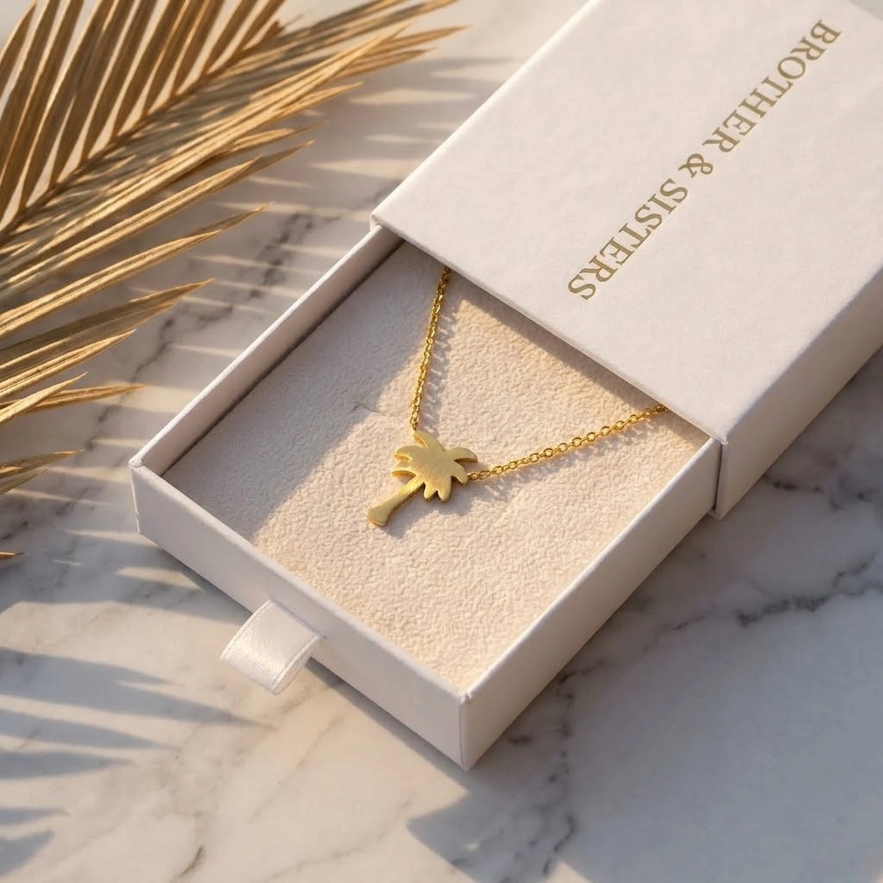 Wasserfeste kette — in der Geschenkbox, Gold | SKU: 8732822-gold-color