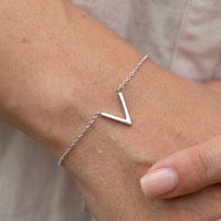 Thumbnail for Zartes armband — Nahaufnahme der Details, Silber | SKU: 9443177-white-gold