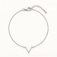 Thumbnail for V armband — Produktfoto auf weißem Hintergrund, Silber | SKU: 9443177-white-gold