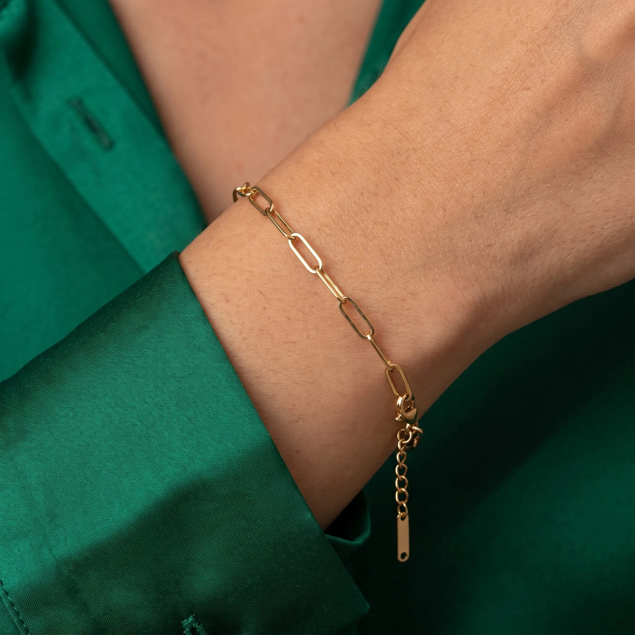 Armband gold — Nahaufnahme der Details, Gold | SKU: l-original