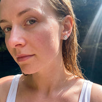 Thumbnail for Ohrstecker rund — im Wasser getragen, wasserfest, Silber | SKU: 19991927