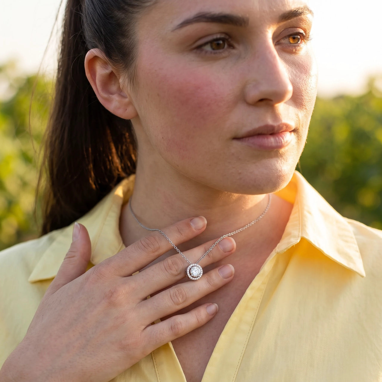 Kette silber damen — getragen im Alltag, Silber | SKU: 33136351