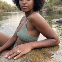 Thumbnail for Verlobungsring rosegold — getragen am Wasser, Roségold | SKU: 101791-4.5-rose-gold