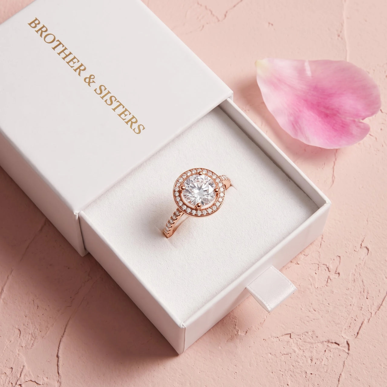 Verlobungsring rosegold — in der Geschenkbox, Roségold | SKU: 101791-4.5-rose-gold