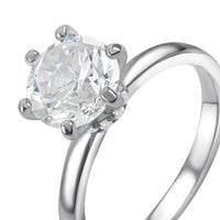 Thumbnail for Verlobungsring silber — Produktfoto auf weißem Hintergrund, Silber | SKU: 33759698-4.5-silver