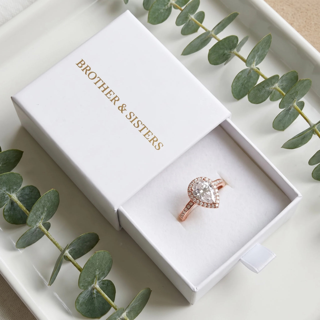 Verlobungsring rosegold — in der Geschenkbox, Roségold | SKU: 505162-4.5-rose-gold