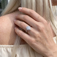 Thumbnail for Tropfen ring — Nahaufnahme der Details, Silber | SKU: 505162-4.5-silver