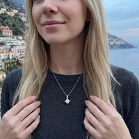 Thumbnail for Silver necklace worn on a summer trip | SKU: 6309048