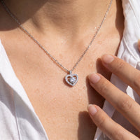 Thumbnail for Herzkette silber — Nahaufnahme der Details, Silber | SKU: 505744