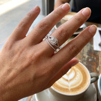 Thumbnail for Brautschmuck — getragen, echte Größe, Silber | SKU: 497080-4.5-silver