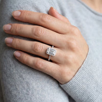 Thumbnail for Verlobungsring silber — Nahaufnahme der Details, Silber | SKU: 1969566-4.5-silver