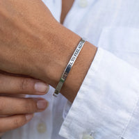 Thumbnail for Reise armband — Nahaufnahme der Details, Silber | SKU: ttfa-wg