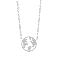 Thumbnail for Little Earth Necklace Necklace 18k White Gold Brother & Sisters