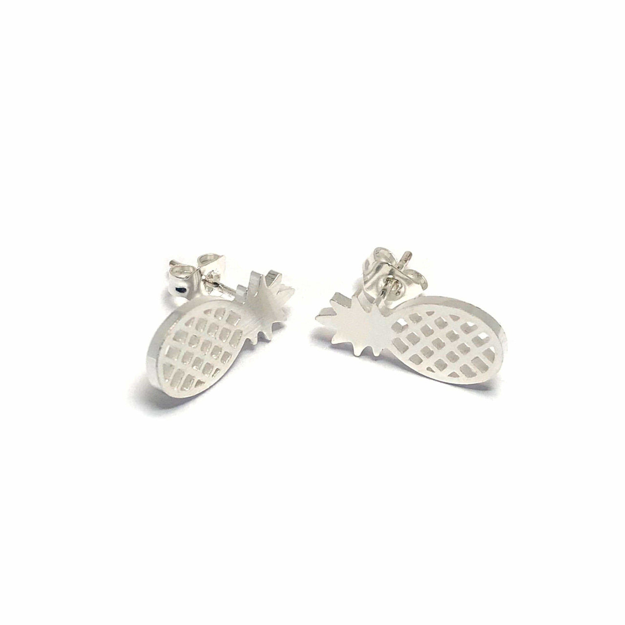 Little Pineapple Earrings Earrings 18k White Gold Brother & Sisters