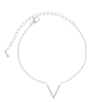Thumbnail for Little V Bracelet Bracelet 18k White Gold Brother & Sisters