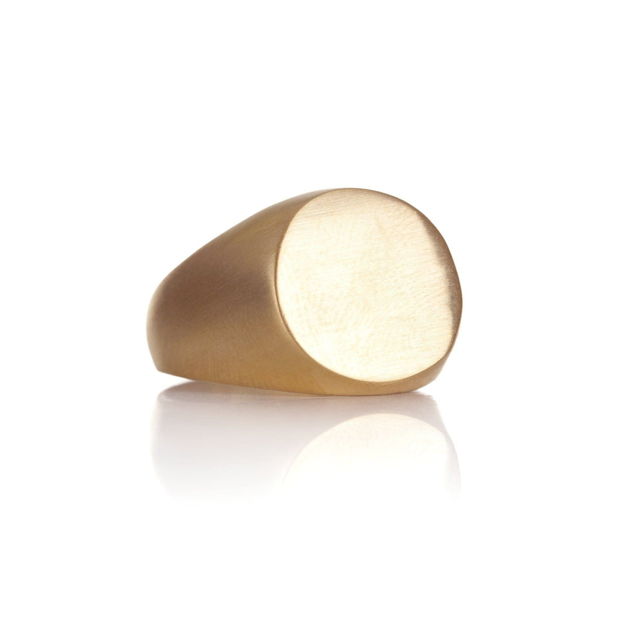 Oval Ring - Mens Ring - Masculine Ring - Signet Ring - Brother & Sisters Ring EU: 57 / US: 8 / 18k Gold Brother & Sisters